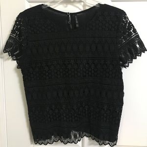 Black detailed top
